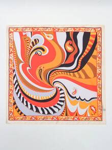 1件装抽象印花围巾、披肩、颈巾、头巾（女士款） - 彩色 - 查看 13