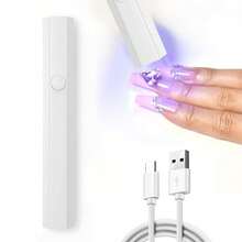 Handheld UV Light For Gel Nails, Portable Nail Lamp, Mini Nail Light, Cordless Rechargeable USB Nail Dryer For Fast Curing, - Nail Lamp Pen - View 2