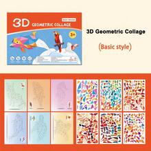 Buku Melukis Puzzle Stiker DIY - Buku Aktivitas Edukatif & Pengembangan Kreativitas dan Keterampilan Praktis, Termasuk Hewan, Bentuk, Warna - Ide Hadiah Ulang Tahun, Natal, Halloween, Stiker Sekali Pakai, Stiker Kreatif - MultiWarna - View 12
