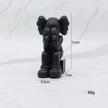 Cartoon  Figure Model Doll Car Ornament Creative Personalized Car Interior Decoration Toy - 摀臉考斯黑色[袋裝] - 查看 10