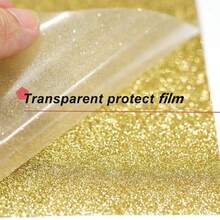 8pcs Shiny Bubble Vinyl Heat Transfer, 3D Puffy Heat Transfer Vinyl Sheets, Glitter Fluffy Heat Press Vinyl For Heat Press T-Shirt DIY Clothing Fabric, 12"X10" Light Color - Glitter Puff a - View 3