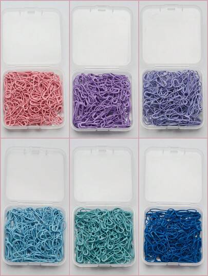 10/80/150 piezas Alfileres de calabaza con recubrimiento de pintura de color macaron, en forma de pera/bombilla, adecuados para manualidades DIY, costura, marcadores de punto y etiquetas de ropa. Disponibles en rosa, morado, lavanda, azul claro, cian claro, azul y colores mixtos.