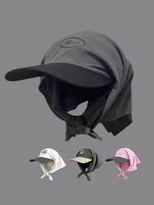 A Scarf Hat Korean Version Of Color Block Camping Headband Can Be Tied Into A Ponytail Empty Top Hat Summer Breathable Strap Quick-Drying Hat - Kiểu 4 - Xem 6