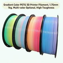 Cuộn 1kg nhựa PETG cao cấp 1.75mm dùng cho máy in 3D, độ tương thích 99.9% với máy in FDM, hiệu ứng chuyển màu cầu vồng sống động, bao bì hút chân không chống ẩm, hỗ trợ các dự án sáng tạo. - Màu chuyển sắc - Xem 2