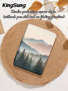 Kingsung Ốp bảo vệ máy tính bảng họa tiết phong cảnh, tương thích với iPad 9.7/10.2/10.5/10.9/12.9/Pro 11, thế hệ thứ 10, Air 8 (M4) 2026 (11 inch), Air 8 (M4) 2026 (13 inch), tương thích với Samsung Galaxy Tab S6 Lite 10.4 inch, tương thích với Kindle Paperwhite thế hệ thứ 12 2024, Kindle thế hệ thứ 11 2022, màu Clara, chống rơi vỡ mềm mại, chân đế thông minh/tự động bật/tắt màn hình. - Nhiều màu - Xem 10