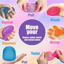 2026 New Color Squeeze Soft Candy - Stress Relief Toy, Squeeze Sensory Toy, , Suitable For Birthday/Party Gifts,Squishies Anxiety Stress Relief, Ice Squishy Stress Cube Malt Sugar Balls, Anxiety Relief, Sock Stuffing, Classroom Rewards(Purple) - 紫色 - 查看 3