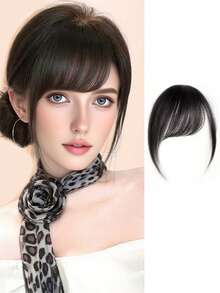 Natural Straight Synthetic Wigs Side Bangs High Temperature Fiber Women Clip-In Side-Swept Bangs Suitable For Women's Daily Wear And Gatherings - Side-swept Bangs In Multiple Colors - View 13