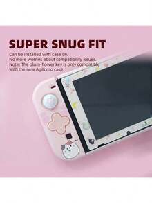 DATA FROG Joy-Con 按键贴纸 Switch NS 方向键贴纸 彩色猫爪摇杆帽 控制器配件 - 查看 5