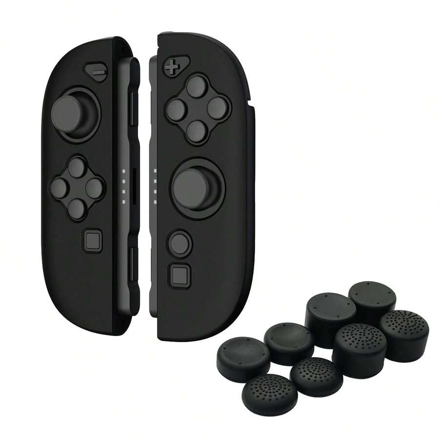 适用于 2 (2025) 的 2 个硅胶手柄套 + 8 个摇杆帽套装，防摔、防滑、防刮、防汗，提升游戏体验 - 查看 1