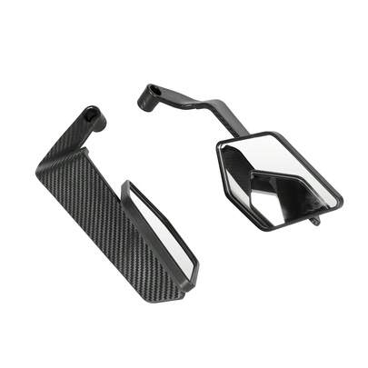 1 paire de rétroviseurs universels pour moto, rétroviseurs de rechange en forme de lame pour moto/VTT/scooter, verre de rétroviseur grand angle anti-éblouissement, réglable et pivotant