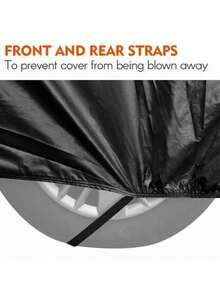 Funda universal para coche con tiras reflectantes completas para protección solar, a prueba de polvo, impermeable, protección UV y resistencia a arañazos. - A - Ver 6