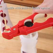 SOKANY 三合一多功能防烫夹——防滑防烫设计，稳固夹持餐盘/碗碟，尾部集成省力开瓶器 - 查看 5