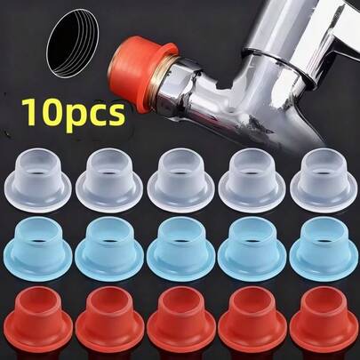 10pcs Silicone Gasket Rings, Suitable For Kitchen & Bathroom Faucet Sealing Anti-Leakage Accessories, Small Kitchen Tool Set