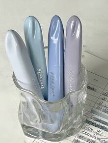 4支/套 高品质荧光笔，多巴胺荧光笔，学生专用，大容量轮廓标记笔，适合学生课堂奖励、返校礼物、派对礼品和课堂笔记 - 套裝 - 查看 3