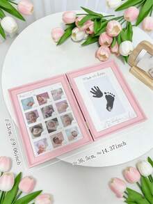 OBOVAY 1 khung ảnh kỷ niệm sự phát triển của bé, thích hợp để trưng bày ảnh sinh nhật 1 tuổi và dấu tay của bé. - Nhiều màu - Xem 4