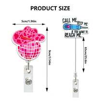 1 cái kẹp cá sấu rút gọn kiểu Anh dùng để giữ thẻ ID, dây đeo thẻ xoay, quà tặng cho y tá. - Nhiều màu - Xem 2