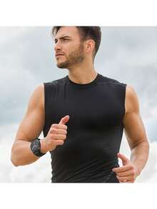 1条尼龙表带，兼容三星Galaxy Watch8 40mm/44mm和经典款46mm，运动休闲风格，柔软透气，耐用编织尼龙材质，时尚舒适，易于佩戴，可水洗，男女通用智能手表表带 - 黑色 - 查看 7