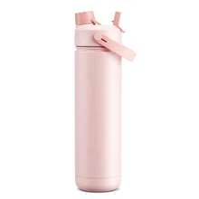 Insulated Water Bottle With 2-In-1 Straw And Spout Lid, Keep Cold 24H, Leak-Proof, Double Wall Stainless Steel Water Bottle For Sports, Gym, Travel, And School (Cotton Candy) - 棉花糖 - 查看 13