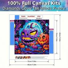 1PC 5D Diamond Painting Set, Randomly Selected From The Main Image, DIY 5D Mosaic Diamond Art, Handmade Diamond Embroidery Tool And Material Combination, Suitable For Adults/Beginners/Enthusiasts, Mural Decoration Gifts, Wall Decoration Gifts, Home Decoration, Frameless Art Canvas, Size 30x30 Cm/11.81x11.81 Inches, 40x40 Cm/15.74x15.74 Inches - No Frame - View 7