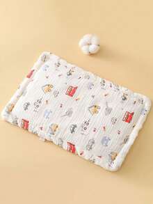 1pc Baby Beanbag Pillow, Breathable & Comfortable For 0-12 Months Infants, Lightweight, Absorbent & Anti-Vomiting, With Cartoon Pattern, Suitable For Home, Daycare & Travel - Multicolor - View 6