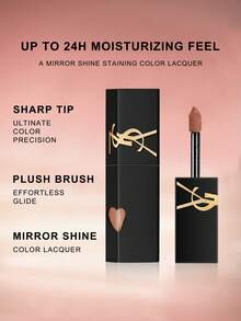 Yves Saint Laurent Son kem bóng YSL THE INKS VINYL CREAM HIGH SHINE LIP STAIN -443 POP THE NUDE- 5.5ml/0.18 fl oz - #443 - Xem 4