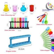1 Set de Kit de Experimentos Científicos Coloridos, Herramientas Educativas Divertidas para Experimentos, Set de Experimentos Multicolor que Incluye Tubos de Ensayo, Vasos de Precipitados, Cuentagotas y Tazas Medidoras, Suministros Agradables para Experimentos Científicos en el Hogar y el Aula, Adecuado para Educación Familiar, Actividades en el Aula y Entusiastas de la Ciencia, Experimentos Interactivos y Divertidos - Serie de experimentos de color - Ver 11