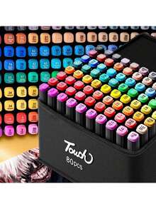 12/24/36/40/72/120 Colors Alcohol Markers, Vibrant Permanent Ink, Suitable For Coloring Art, Adult Coloring Books, Wide Chisel Tip, Halloween/Thanksgiving/Christmas Gifts - Multicolor - View 10