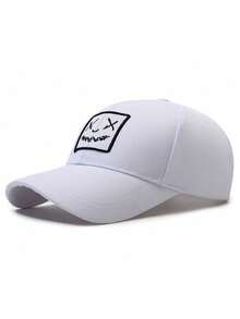 1顶夏季新款棒球帽，遮阳帽，时尚鬼脸老爹帽男女通用，时尚多功能户外旅行帽，登山刺绣字母老爹帽，学生休闲日常夏季透气徒步遮阳帽，沙滩情侣遮阳帽，老爹帽，休闲卡车帽 - 彩色 - 查看 11