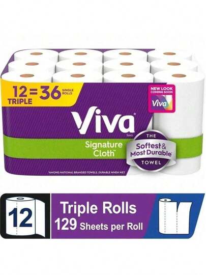 Cloth-Like Kitchen Paper Towels 86 Sheets Roll . Strong When Wet Reusable And Lint-Free For Dishes Countertops And Food Prep.