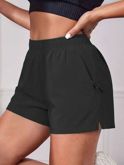 1pc Girls & Teens' Casual, Minimalist, Fashionable, Comfortable, Breathable, Soft, Skin-Friendly Straight Shorts, Suitable For School, Street, Workout, Running, Vacation, Yoga, Spring/Summer/Autumn