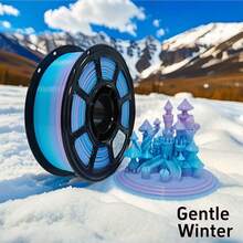 Cuộn 1kg nhựa PETG cao cấp 1.75mm dùng cho máy in 3D, độ tương thích 99.9% với máy in FDM, hiệu ứng chuyển màu cầu vồng sống động, bao bì hút chân không chống ẩm, hỗ trợ các dự án sáng tạo. - Màu chuyển sắc - Xem 10