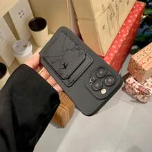 Ốp điện thoại chống sốc in hình bản đồ đường bay thời trang, phủ UV, có ngăn đựng thẻ, tương thích với iPhone 17, 16, 15, 14, 13 và S26, S25, S24. - màu đen - Xem 2