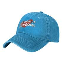 Washed Baseball Cap Bangtang Jin Worldwide Handsome Love Adjustable For Army Fans Merch, Ideal For Concert Support & Kpop Groupie Gifts - 藍色 - 查看 2