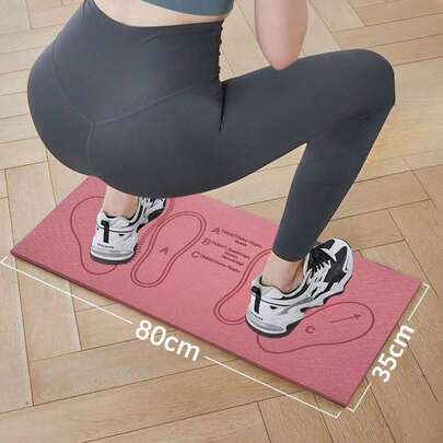 This Non-Slip Squat Training Mat Helps Improve Exercise Efficiency. It's Durable, Soft, And Elastic, Easy To Clean And Store. Suitable For A Variety Of Exercises, Including Squats, Lunges, Deadlifts, And More. Ideal For Gym Workouts, Home Workouts, Indoor/Outdoor Activities, And Yoga.