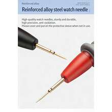 2pcs Multimeter Test Lead Kit, Precision Pointed Probe Test Leads 1000V 20A Gold-Plated Probe Wires With Alligator Clips, Test Extension Leads, Banana Plug Probe Clips Suitable For Most Digital Multimeters - A - View 8