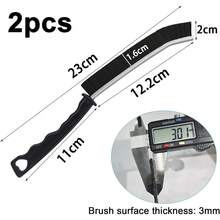 2pcs Hard Bristle Crevice Brush, Gap & Grout Cleaner, Tile & Kitchen Window Bathroom Crevice Cleaning Tool - Default - View 2