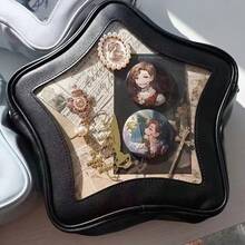 Original Cute Kawaii Ita Bag Anime Five Pointed Star Two-Dimensional Crossbody Bag Street Fashion Ulzzang Shoulder Bag - 粉色 - 查看 6