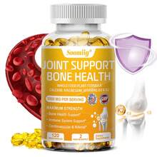 Vitamin D3 And K2 Softgels - A Joint And Bone Health Support Supplement For Men And Women - Contains Chondroitin, Hydrolyzed Collagen, And MSM - 120 Softgels - 1瓶 - 查看 1