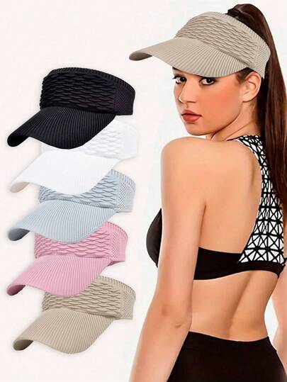 1pc Fashionable Minimalist Solid Color Unisex Wide Brim Hat, Breathable Comfortable Ponytail Friendly, Suitable For Outdoor, Daily, Travel, Photography, Beach, Runway Matching, Summer Hot Selling Back To School Essential