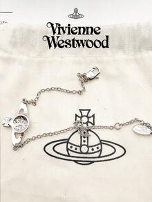 Vivienne Westwood Mini Bas Relief Collection Classic Saturn Bracelet Silver Tone, Brass - 銀色 - 查看 11