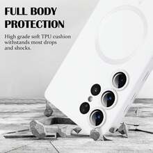 1 chiếc ốp lưng Hadaasi màu trắng, chất liệu silicon lỏng, thân thiện với da, bề mặt mờ, chống bám vân tay, vòng từ mạnh, tương thích với sạc không dây từ tính, chống trượt, chống bụi, chống rơi vỡ, dùng được cho cả nam và nữ. Tương thích với Samsung Galaxy S26 Ultra/S26+/S26/S26 Edge/S26 Pro/S25 Ultra/S25+/S25/S25 Edge/S25 FE/S24 Ultra/S24+/S24/S23 Ultra/S23+/S23/S22 Ultra/S22+/S22/S21 Ultra/S21+/S21/S23 FE/S20 Ultra/S20+/S20/S20 FE/A57/A37/A17/A07/A56/A36/A26/A55/A35/A25/A15/A24/A34/A14/A16/A06/A05S, Phiên bản quốc tế, Không phải phiên bản nội địa - trắng - Xem 7