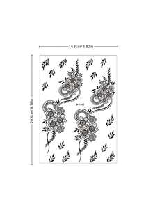 4 pezzi/set, tatuaggi, fiori e piante con elementi di vite multipli, tatuaggi semi-permanenti, tatuaggi finti, tatuaggi per mani, tatuaggi temporanei, forniture per tatuaggi, kit per tatuaggi, adesivi per tatuaggi, tatuaggi impermeabili e a lunga durata, tatuaggi per donne, tatuaggi sulla schiena, tatuaggi sulle braccia, tatuaggi sulle gambe, festival, rave - Multicolore - Visualizzare 8