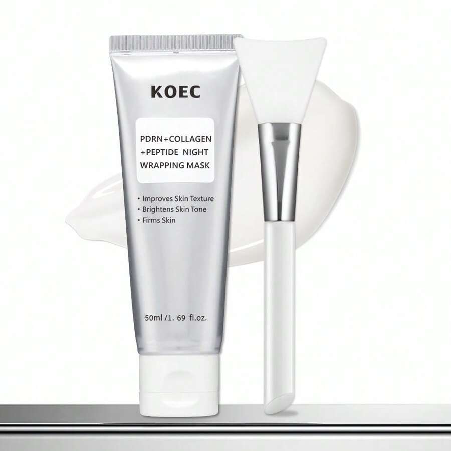 KOEC PDRN胶原蛋白肽睡眠面膜，易撕拉，打造水光肌，深层补水，提升肌肤弹性，紧致松弛肌肤，滋养肌肤纹理