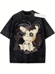 Mimikyu Shirt, Pokemon Shirt, Anime Shirt, Vintage T-Shirt – Artsholic – Fan Art Merch, Pokemon T-Shirt, Pokémon Graphic Tee, Pokemon Tee, Pokemon Anime Tee, 100% Cotton Vintage T-Shirt, Graphic T-Shirt, Anime T-Shirt-Perfect For Labor Day, And Father's Day, Men's T-Shirt Gifts, Graphic T-Shirts, And Anime T-Shirts. Graphic, Tees Anime Shirt,Summer Clothes , Cotton Graphic Tees,Summer Outfits For Men,Summer Outfits ,Ropa De Hombre,Mens Clothes, Conjuntos Para Hombre,Gifts For Men,Shirts,Graphic Tees Men,Summer Clothes,Romwe,Shirts For Men,Graphic Tees Men,Unisex . - 黑色 - 查看 1