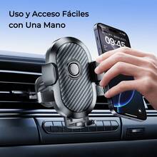 Soporte de teléfono para coche con ventosa, bloqueo de un solo toque, rotación de 360°, ajustable, adecuado para teléfonos de 4-7 pulgadas, accesorio de viaje necesario para el coche, no bloquea la visión - RM-C02 - Ver 2