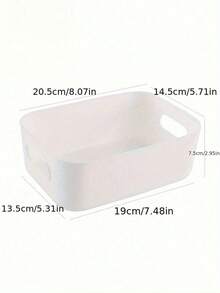 12/6pcs Multi-Functional Storage Box Set - Durable Plastic Organizer Bins For Cosmetics, Snacks And Daily Essentials, Desktop And Drawer Storage, Suitable For Vanity, Kitchen, Bathroom And Dorm, Space-Saving Back To School Dorm Essentials - Multicolor - View 7