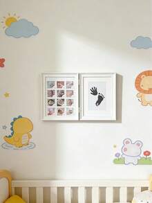 OBOVAY 1 khung ảnh kỷ niệm sự phát triển của bé, thích hợp để trưng bày ảnh sinh nhật 1 tuổi và dấu tay của bé. - Nhiều màu - Xem 6
