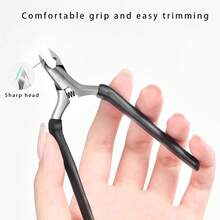 Bộ 2 dụng cụ chuyên nghiệp cắt móng chân mọc ngược kèm dũa móng, kìm cắt móng bằng thép không gỉ và dụng cụ chà chân hai mặt, dụng cụ chăm sóc móng chân để loại bỏ da chết và điều trị móng mọc ngược. - nhiều màu - Xem 4