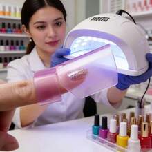 10pcs Nail Polish Protector Sleeves, Purple Nail Protection Covers, Nail Polish Shields, Nail Oil Protection Clips, Nail Polish Applicator Finger Separators Manicure Tools, Durable And Lightweight Nail Care Tools, Transparent Design For Nail Polish Application And Removal - Multicolor - View 6