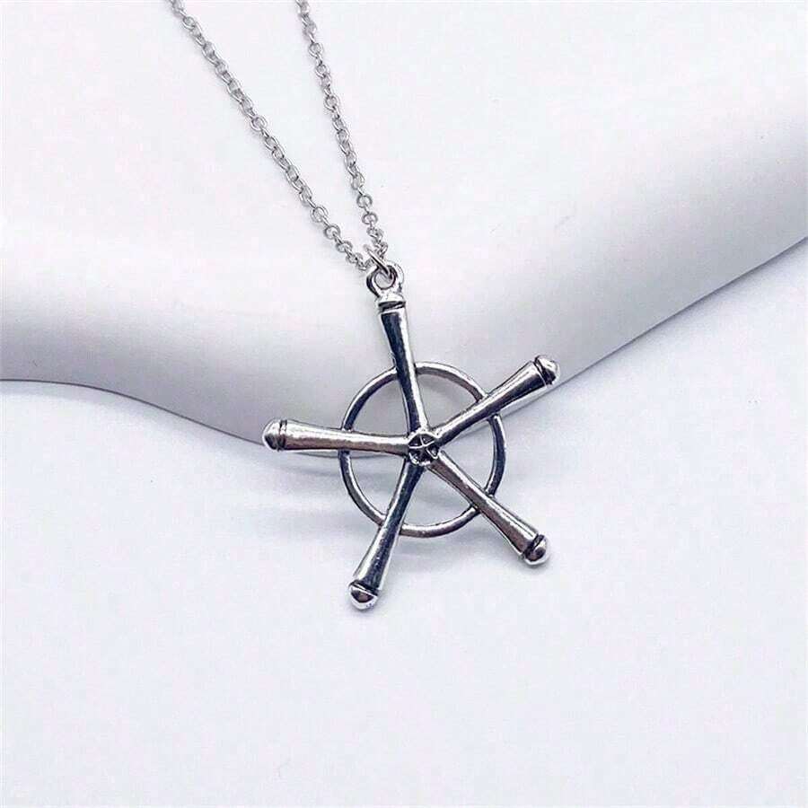 1pc Anime Bleach Ichigo Kurosaki Substitute Shinigami Pendant Necklace Fathers Day Gift School Halloween Accessories Punk Streetwear Accessories Jeans Accessories - 銀色 - 查看 1